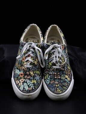 Rifle Paper Co. X Keds Floral Canvas Lace-Up Sneakers - Multicolor